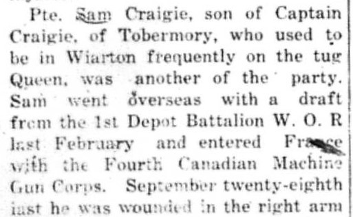 Canadian Echo Wiarton, January 29, 1919